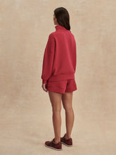 Load image into Gallery viewer, Varley HAWLEY HALF ZIP SWEAT | RICH RASPBERRY