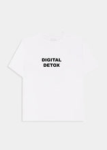 Load image into Gallery viewer, DIGITAL DETOX T-SHIRT WHITE AMT. STUDIO