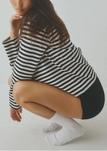 Load image into Gallery viewer, CELIA-M BETSY STRIPE T-SHIRT | PURPLE CREAM STRIPE MBYM