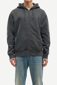 SAPIGMENT ZIP HOODIE 14485 | BLACK SAMSOE SAMSOE