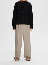 Load image into Gallery viewer, SLFTINNI MW WIDE PANT | GREIGE SELECTED