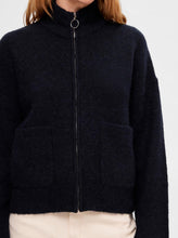 Load image into Gallery viewer, SLFSIA RAS LS KNIT ZIPPER  | DARK SAPPHIRE SELECTED