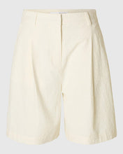Load image into Gallery viewer, SLFMETTE JACQUARD SHORTS | SNOW WHITE SELECTED
