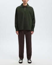 Load image into Gallery viewer, SLHRELAXARON LS HALF ZIP SWEAT  | DEEP FOREST SELECTED