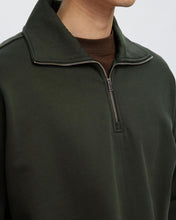 Load image into Gallery viewer, SLHRELAXARON LS HALF ZIP SWEAT  | DEEP FOREST SELECTED