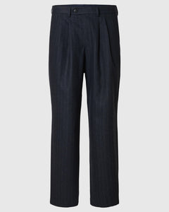 SLHRELAXED-ANDERSON WOOL BLEND | DARK NAVY CHALK STRIPE SELECTED MEN