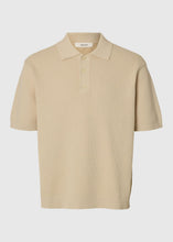 Load image into Gallery viewer, SLHDANE SS KNIT RELAXED POLO | OATMEAL SELECTED MEN