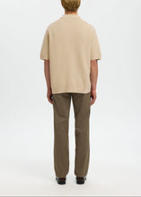 Load image into Gallery viewer, SLHDANE SS KNIT RELAXED POLO | OATMEAL SELECTED MEN