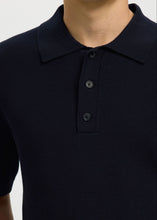 Load image into Gallery viewer, SLHDANE SS KNIT RELAXED POLO | SKY CAPTAIN SELECTED MEN