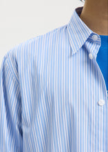 Load image into Gallery viewer, SLHRLXHOTEL AMOUR EMB LS SHIRT |  LIGHT BLUE MULTI SELECTED MEN