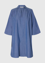 Load image into Gallery viewer, SLFKIRA TALIA OVERSIZE 3/4 DRESS | DARK BLUE SELECTED