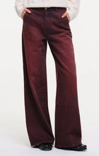 Load image into Gallery viewer, PAIGE TWISTED SEAM WIDE LEG COLOURED BURGUNDY OUR SISTER