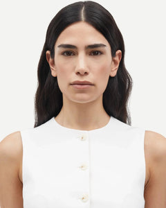 SARUMA VEST | WHITE SAMSOE SAMSOE