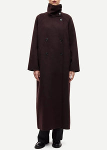 SAHANNE COAT | BLACK COFFEE SAMSOE SAMSOE