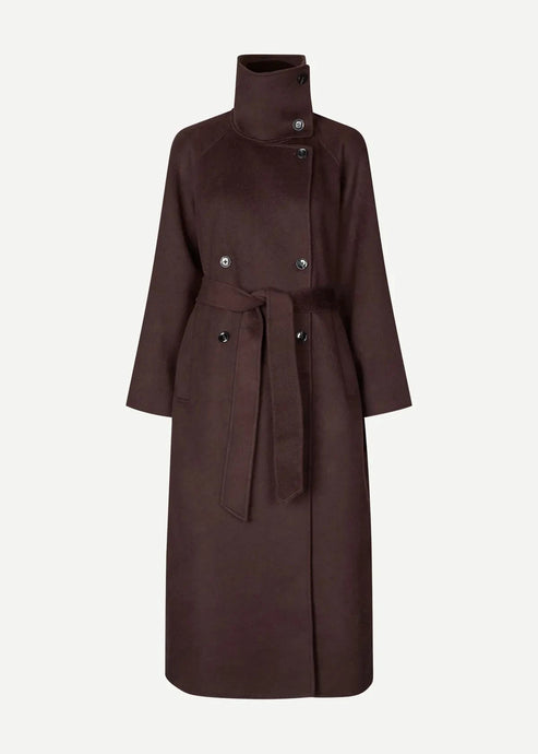 SAHANNE COAT | BLACK COFFEE SAMSOE SAMSOE