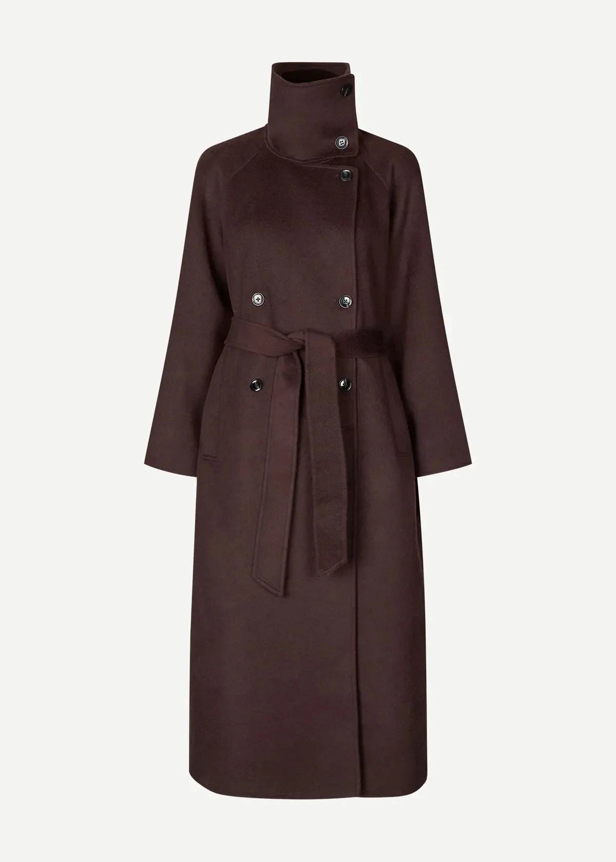 SAHANNE COAT | BLACK COFFEE SAMSOE SAMSOE