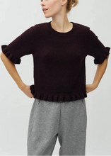 Load image into Gallery viewer, CARLA FRILL CHAGALL KNIT | DEEP PURPLE MBYM