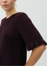 Load image into Gallery viewer, CARLA FRILL CHAGALL KNIT | DEEP PURPLE MBYM
