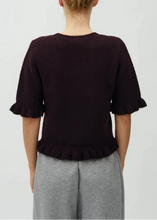 Load image into Gallery viewer, CARLA FRILL CHAGALL KNIT | DEEP PURPLE MBYM