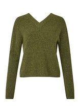 Load image into Gallery viewer, ASATO V-M RIONE KNIT | WARM OLIVE MELANGE MBYM