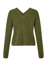 Load image into Gallery viewer, ASATO V-M RIONE KNIT | WARM OLIVE MELANGE MBYM