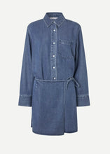 Load image into Gallery viewer, ASKYLAR DRESS  |  MEDIUM DENIM BLUE SAMSOE SAMSOE