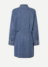 Load image into Gallery viewer, ASKYLAR DRESS  |  MEDIUM DENIM BLUE SAMSOE SAMSOE