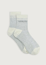 Load image into Gallery viewer, Varley GRAYSON HALF CREW GRIP SOCK | LIGHT GREY MARL