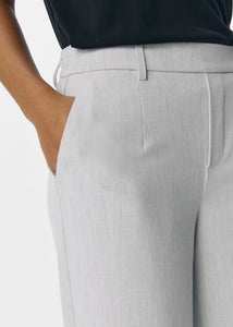 OBJLISA WIDE PANT | LIGHT GREY MELANGE