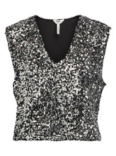 Load image into Gallery viewer, OBKINNE S/L SEQUIN TOP | MAGNET OBJECT