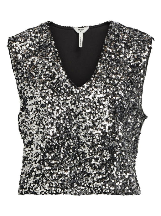 OBKINNE S/L SEQUIN TOP | MAGNET OBJECT