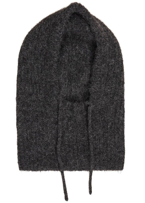 OBJMILU KNIT BALACLAVA  | DARK GREY OBJECT