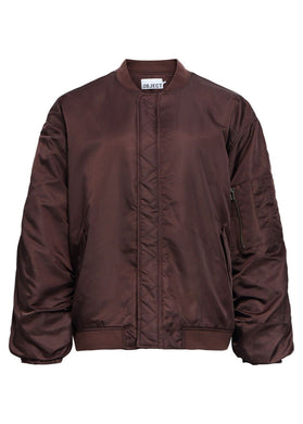 OBJMARY OVERSIZE BOMBER JACKET | SEAL BROWN OBJECT