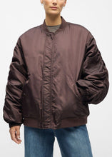 Load image into Gallery viewer, OBJMARY OVERSIZE BOMBER JACKET | SEAL BROWN OBJECT