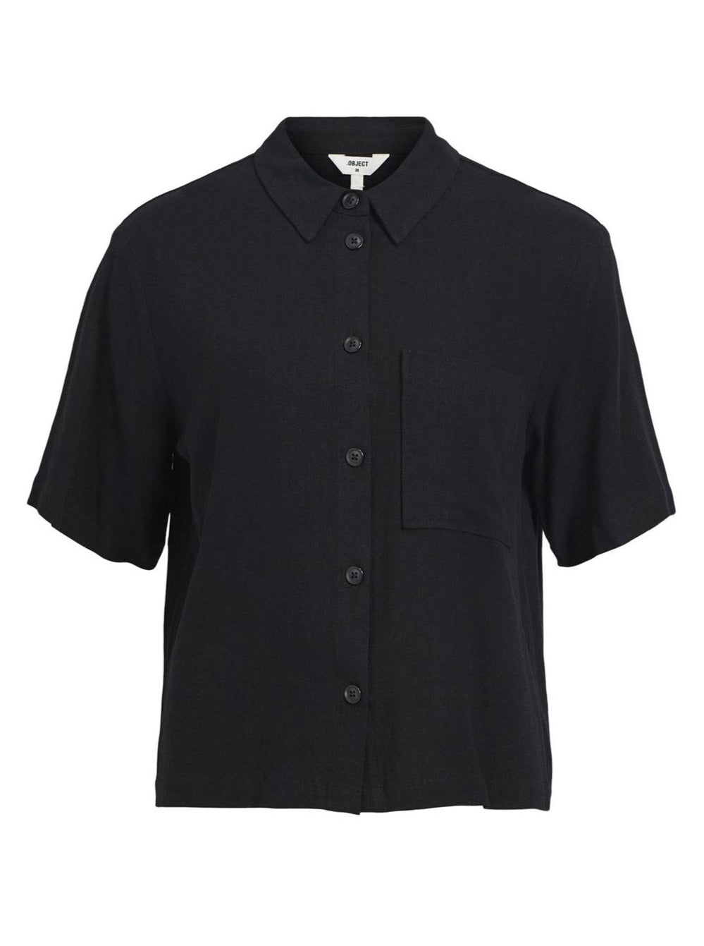 OBJSANNE 2/4 SHIRT NOOS | BLACK OBJECT