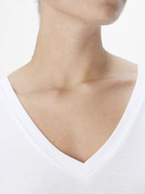 Charger l&#39;image dans la galerie, OBJANNIE RE S/S V-NECK TOP NOOS | WHITE OBJECT