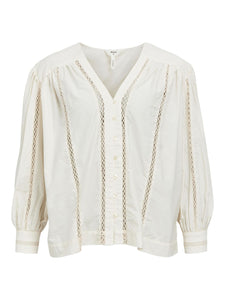 OBJHELENA L/S TOP 134 | WHITE SAND OBJECT