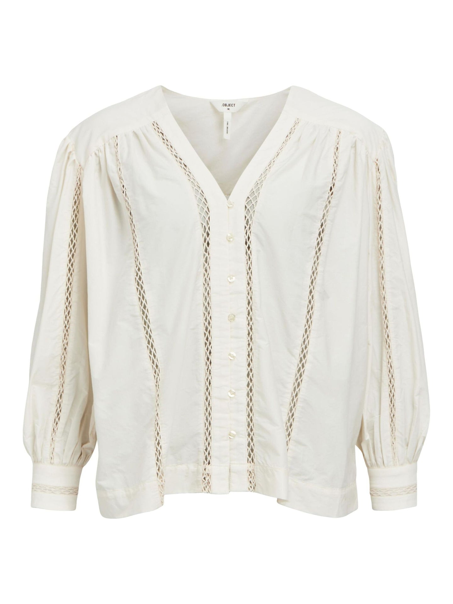 OBJHELENA L/S TOP 134 | WHITE SAND OBJECT