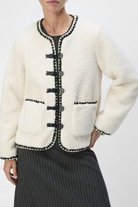 OBJPAULINE JACKET |  WHITE SAND OBJECT