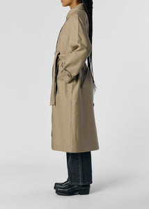 OBVEGA LONG COAT | DESERT TAUPE