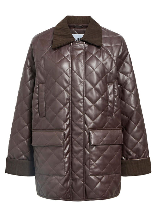 OBJJUNA L/S RE QUILTED JACKET |  SEAL BROWN OBJECT