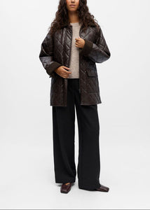 OBJJUNA L/S RE QUILTED JACKET |  SEAL BROWN OBJECT