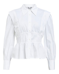 OBJJINNY L/S RE SHIRT | BRIGHT WHITE OBJECT