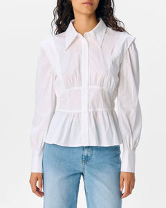OBJJINNY L/S RE SHIRT | BRIGHT WHITE OBJECT