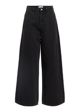 Load image into Gallery viewer, oBJMOJI ZARAFINE HW SUPER WIDE JEANS | BLACK DENIM OBJECT