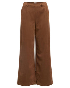 OBJFENJA LISA MW WIDE PANT | RAWHIDE OBJECT