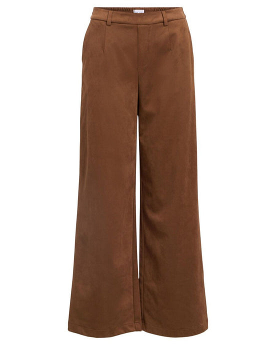 OBJFENJA LISA MW WIDE PANT | RAWHIDE OBJECT