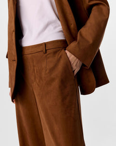 OBJFENJA LISA MW WIDE PANT | RAWHIDE OBJECT