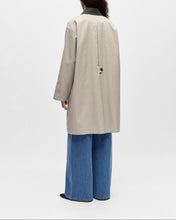 Load image into Gallery viewer, OBJALORA L/S LONG TRENCHCOAT  | BIRCH MAGNET OBJET
