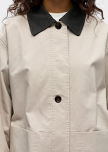 Load image into Gallery viewer, OBJALORA L/S LONG TRENCHCOAT  | BIRCH MAGNET OBJET